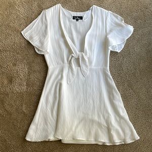 Lulus sea day white skater dress in size small